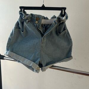 Light Wash Denim Shorts
